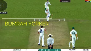 Jasprit bumrah Yorker || India Vs South Africa Test match 2021-22 || Gaming Video Played