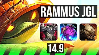 RAMMUS vs NIDALEE (JGL) | Rank 1 Rammus, 7/1/21, Godlike | KR Challenger | 14.9