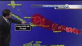 Tropical Storm Erika Noon Tuesday update