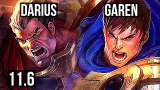 DARIUS vs GAREN (TOP) | Quadra, 18/2/7, 900+ games, Legendary, 900K mastery | EUW Diamond | v11.6