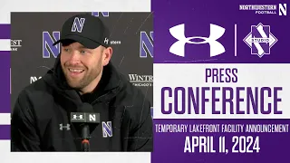 Football - Temporary Lakefront Facility Announcement Press Conference (4/11/24)