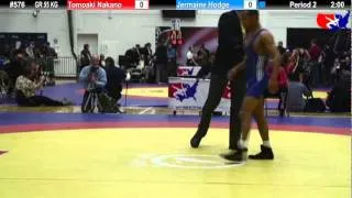 Schultz GR 55 KG 3rd Place: Tomoaki Nakano (Japan) vs. Jermaine Hodge (U.S Army)