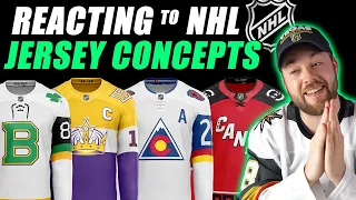 Reacting to NHL Jersey Concepts! (Designs by Marley)