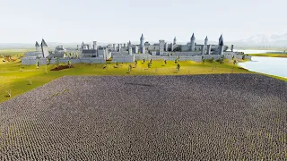 EIVL ARMY LAY SIEGE TO MEDIEVAL CASTLE - UEBS 2 - Ultimate Epic Battle Simulator 2