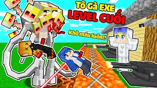 TÔ GÀ THỬ THÁCH 24H XÂY NHÀ AN TOÀN CHỐNG TÔ GÀ.EXE LEVEL CUỐI TRONG MINECRAFT*TÔ GÀ.EXE LEVEL 5