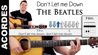 Don´t Let Me Down Acordes guitarra THE BEATLES tutorial
