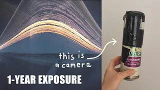 Beer can pinhole camera | 1-YEAR LONG EXPOSURE