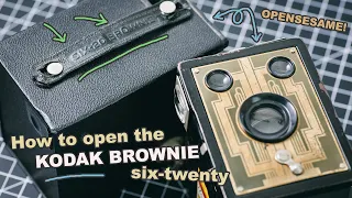 How to open a Kodak Brownie 620 Box Camera