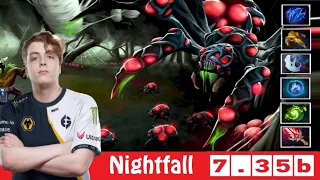 [DOTA 2] Nightfall the BROODMOTHER [OFFLANE] [7.35b]