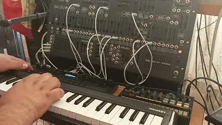 Equinoxe 7 - Jean Michel Jarre Bass Cover - ARP 2600M, Korg SQ64, Volca Beats