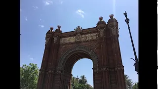 The Arc de Triomf in the city of Barcelona, Spain Built 1888