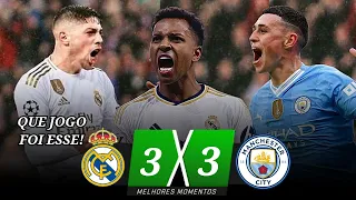 Real Madrid 3 x 3 Manchester City | Gols e Melhores Momentos | Champions League 2024