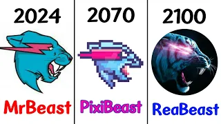 Evolution Of MrBeast Logo! (2012-2100) @MrBeast