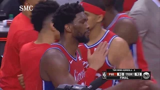 Joel Embiid Crying After Game 7 Loss Sixers vs Raptors Game 7 Highlights
