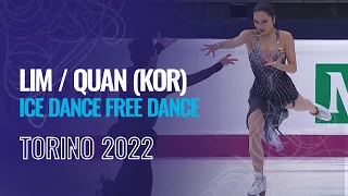 LIM / QUAN (KOR) | Ice Dance Free Dance | Torino 2022 | #JGPFigure