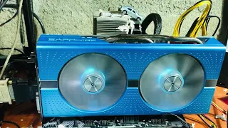 Sapphire Nitro RX590 - no fan / no display fixed Testing video