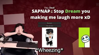 Dream Hardest wheeze ever on GeorgeNotFound scream | Dream struggling to breathe from laughing |