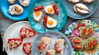 CENA DE MONTADITOS PARA UNA REUNIÓN INFORMAL