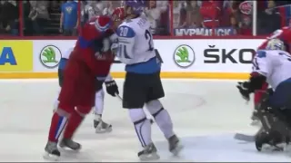 Ilya Kovalchuk Game Misconduct (5+20) Kovalchuk vs Pesonen | Russia vs Finland | 10.5.2013