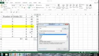 Calculating Measures of Central Tendency in Excel