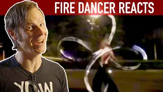 Fire Dancer Reacts: My Favorite Fire Poi Performance!