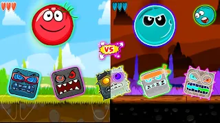 Red Ball 4 - "Duel Boss Battle" with Ghost Red Ball & Tomato Ball in Classic & Ghost Mode Gameplay