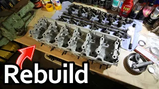 BMW M20 CYLINDER HEAD REBUILD *Complete Start To Finish*