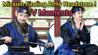 Mission finding army headstone |V moments |bts run ep 145|Bts run episodes |V funny moments| Bts