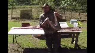 How To Skin Wild Alligator To Tan Hide / Remove All Meat / Louisiana Backyard Process Gator Outdoors