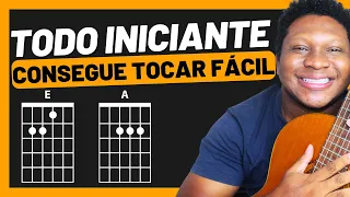 3 músicas ABSURDAMENTE FÁCEIS no VIOLÃO que usam APENAS 2 ACORDES simples | Profº: Paulo Sousa