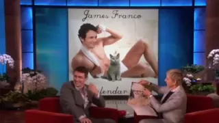 James Franco and His Cat Calendar on Ellen show