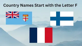 F letter country names | Country names that start with the letter F | Know A-Z countries