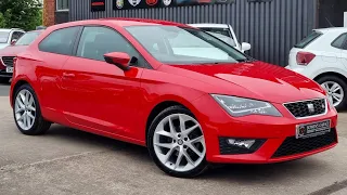 2017 (17) Seat Leon FR Tech 1.4 EcoTsi 3Dr in Emocion Red. 44k Miles. 5 Services. £30 Tax. £11,990