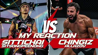 Chingiz Allazov vs Sittichai Sitsongpeenong (my reaction) pre one fight night 6: Superbon vs Allazov