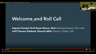 27th Bi-Annual CDC/ATSDR Tribal Advisory Committee Meeting, February 22, 2024. Part 1