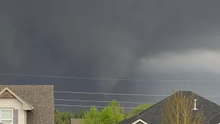 WATCH: Debris flying in northeast Lincoln tornado