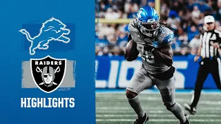 Jahmyr Gibbs goes OFF for 189 yards in the Lions win vs. the Raiders | 2023 Week 8 Game Highlights