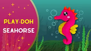 Seahorse Play-doh | Seahorse clay modelling for kids | Easy arts and crafts for kids.