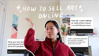 HOW TO SELL YOUR ART ONLINE (without a bunch of followers) ★彡