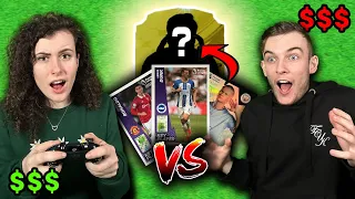 I Challenged My Girlfriend with EXPENSIVE FORFEIT... Premier League Pack Battle!