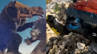 Godzilla X Kong The New Empire Egypt Fight toy recreation