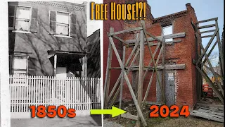 I Was Given a Free Historic House From the 1850s! Let's Tour the Project! Sad Shack Salvation Ep 1