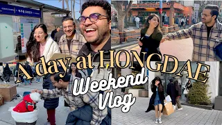 A day at Hongdae | Korea Ka Kasol 🌿 |Weekend Vlog | Indian in Korea