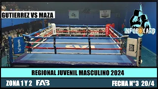 FEDERICO GUTIERREZ VS THIAGO MAZA, CATEGORIA 64KG (FINAL), REGIONAL JUVENIL MASCULINO FAB, FECHA 3.