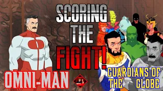 Omni Man vs The Guardians of the Globe || Scoring the FIGHT! (Invincible Season 1)