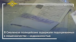 Ирина Волк: В Смоленске полицейские задержали подозреваемых в мошенничестве с недвижимостью