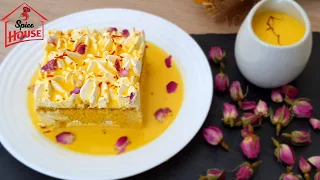 Saffron Milk Cake  كيكة زعفران  Eid Special by Spice House