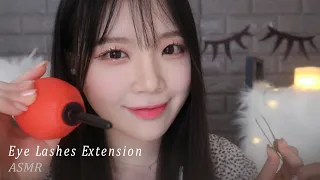 ASMR(Sub✔)  cozy lashes extension re-touch RP