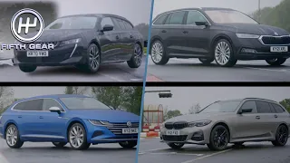 Hybrid Estates Shootout: BMW 330e vs VW Artura vs Peugeot 508 vs Skoda Octavia | Fifth Gear