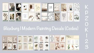 Bloxburg | Modern Painting Decals (Codes)